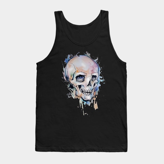 Henley Skull design #1 Tank Top by Illustratorator